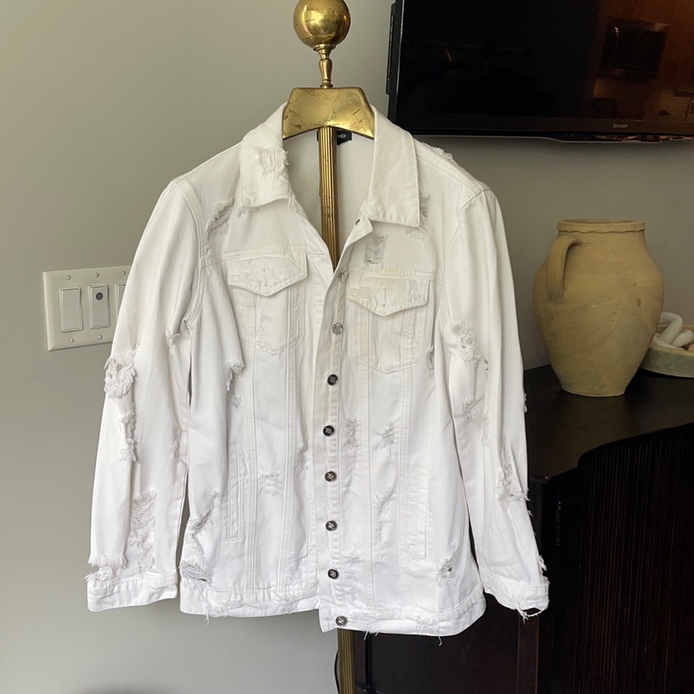 White Bebe jean jacket